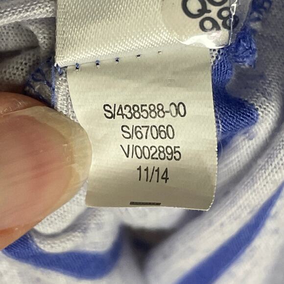 Athleta Asana Muscle Tank Top Gray Blue Stripes Size XS - Picture 5 of 9